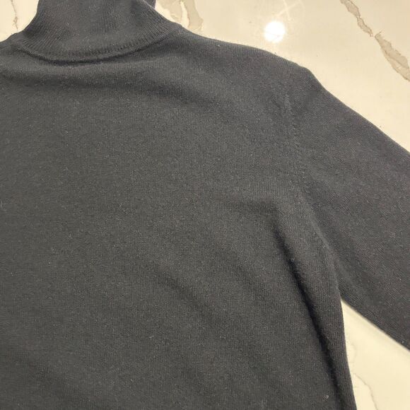 100% Cashmere COUNTRY SHOP | Women’s Black Turtleneck Long Sleeve Sweater Size M - Picture 4 of 16